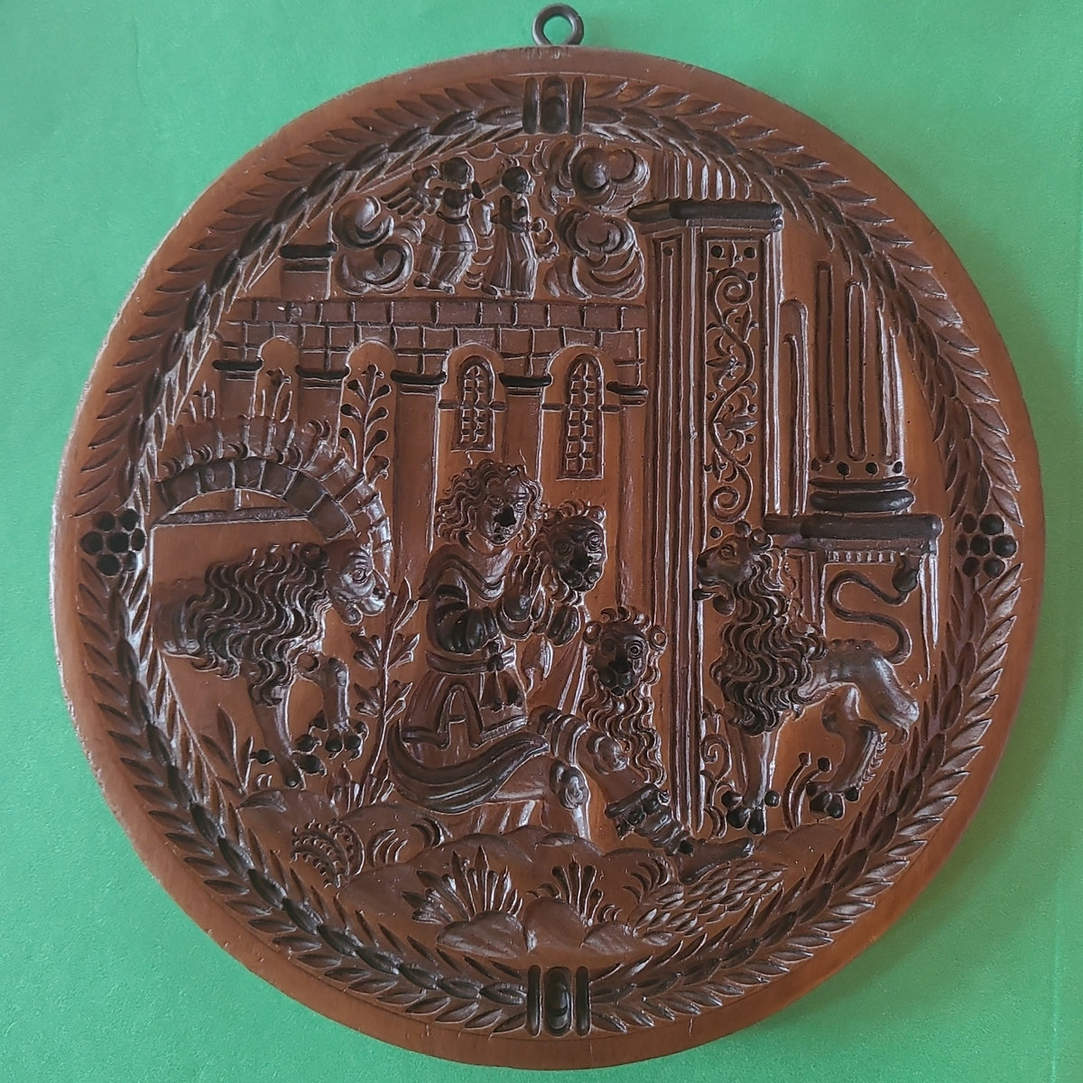 Daniel in the Lion's Den Springerle Cookie Mold Springerle Emporium