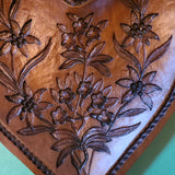 Alpine Rose & Edelweiss Heart Springerle Cookie Mold