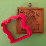 santa claus chimney springerle cookie mold house on the hill