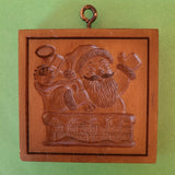 santa claus chimney springerle cookie mold