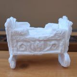 Baby in Elaborate Cradle 3-D Mold