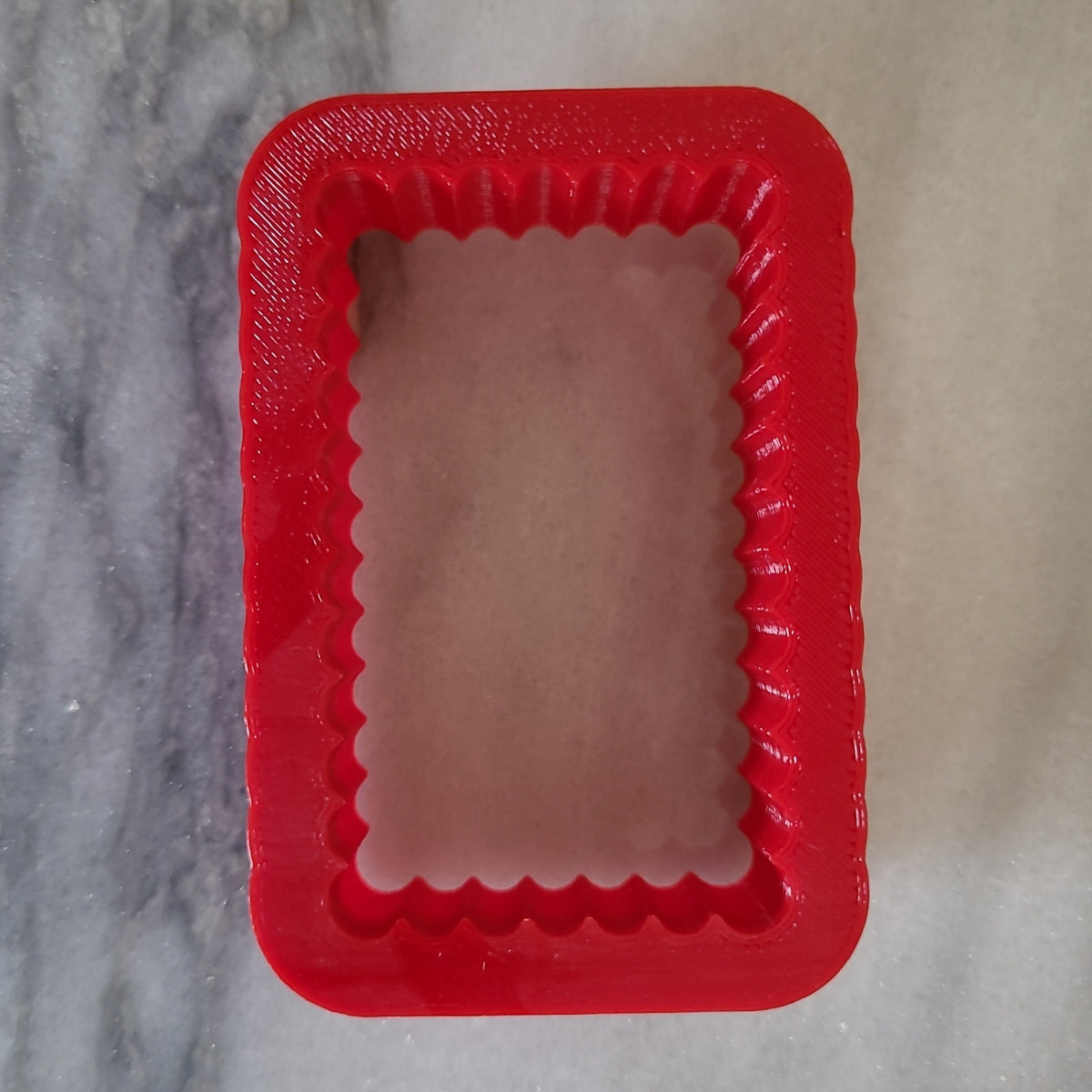 Cookie Cutter Fluted Rectangle for Petites Fleurs Springerle Emporium