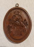 basket of flowers springerle cookie mold