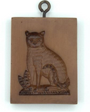 springerle cookie mold striped cat house on the hill