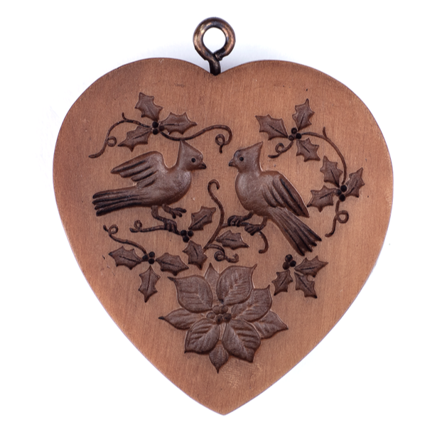 Cardinals Christmas Heart Springerle Cookie Mold – Springerle Emporium