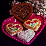 chrysanthemum heart m7922 springerle cookie mold