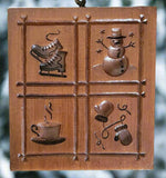 snow frolic springerle cookie mold