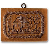 winter sleigh scene springerle cookie mold