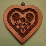 chysanthemum heart springerle cookie mold