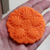 three rosettes springerle cookie mold fondant