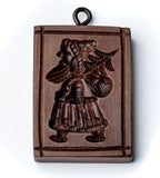 santa small tree claus springerle cookie mold house on the hill