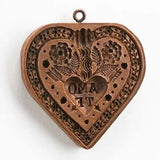 amo te heart springerle cookie mold
