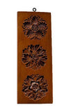 Three Flower Sampler Springerle Cookie Mold