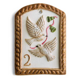 two turtle doves springerle cookie mold