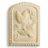 two turtle doves springerle cookie mold