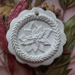 poinsettia springerle cookie mold