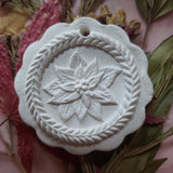 poinsettia springerle cookie mold