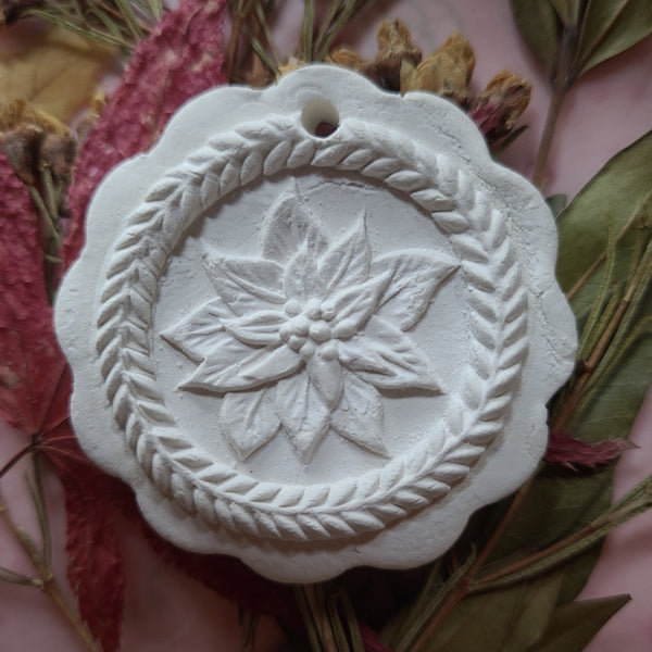 poinsettia springerle cookie mold