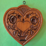 Quilted Heart Springerle Cookie Mold