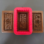 petites fleurs springerle cookie mold fluted rectangle cutter