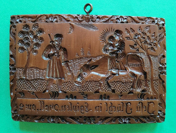 m6262 flight to egypt springerle cookie mold german text