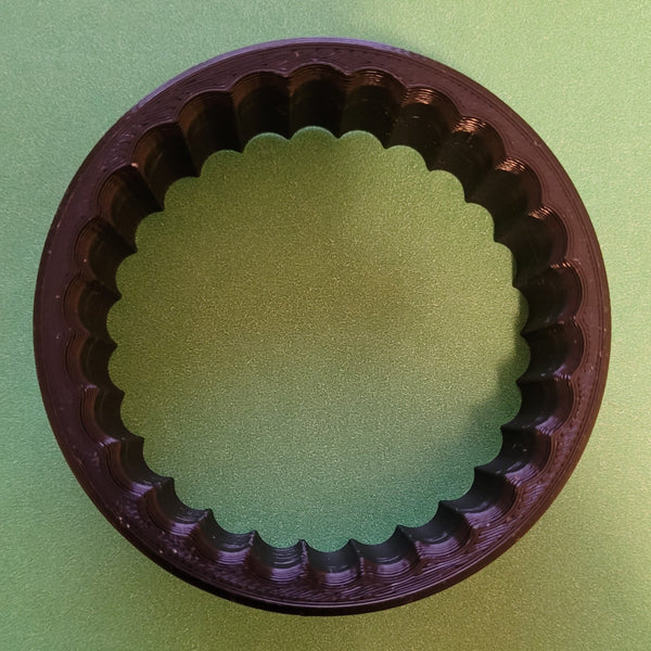 scalloped fluted round cutter #3 springerle