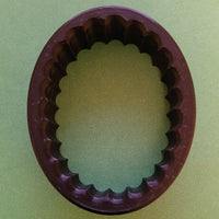 fluted scalloped oval for springerle cookie mold birds nest