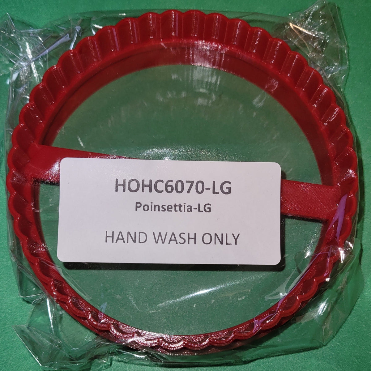 New for 2023! Cookie Cutter House on the Hill Poinsettia Smooth or Sc Springerle Emporium