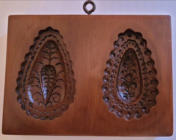 LAST CHANCE SALE! Easter Egg Hunt (Two Image Springerle Cookie Mold): Flowers and Carrot