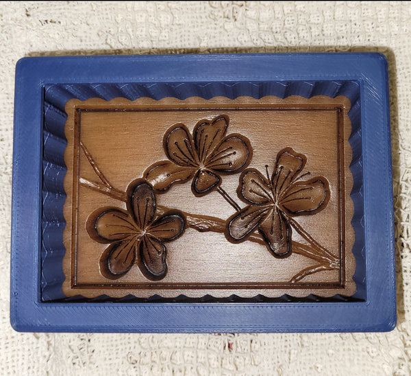 cherry blossoms springerle cookie mold cutter