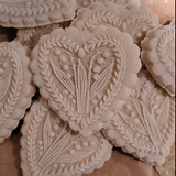 cookie cutter lily of the valley heart
