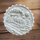 NEW 2026 RELEASE! Polar Express Antique Steam Train Springerle Cookie Mold PREORDER