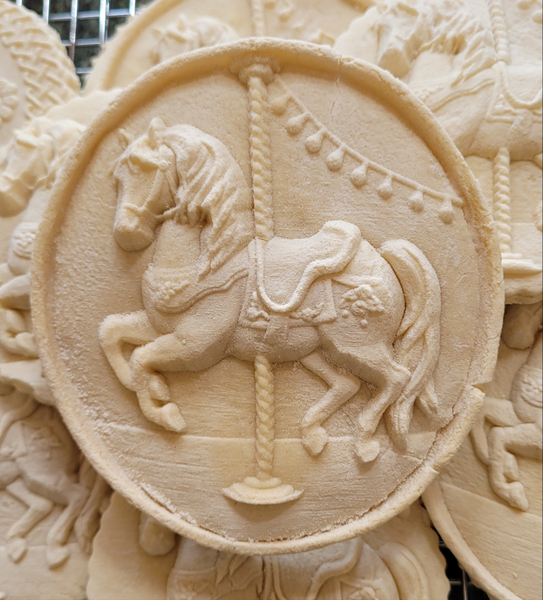 springerle cookie mold carousel horse
