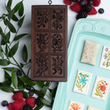 flower garden springerle cookie mold