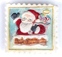 SET: Santa in Chimney Springerle Cookie Mold & Matching Cutter