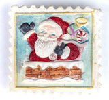 SET: Santa in Chimney Springerle Cookie Mold & Matching Cutter