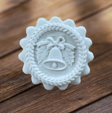 christmas church bell springerle cookie