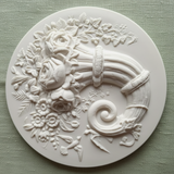 Springerle cookie mold large wedding cornucopia roses birds