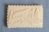 covered bridge cookie mold