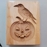 pumpkin crow springerle cookie mold