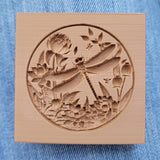 dragonfly water lily springerle cookie mold