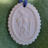 easter rabbit oval springerle cookie mold oval