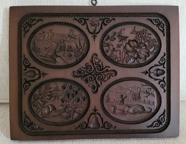 four seasons springerle cookie mold