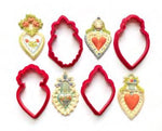 Cookie Cutter Set: Four Hearts Valentines M4257