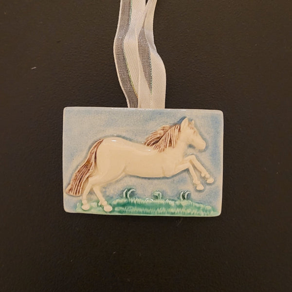 horse ceramic ornament springerle cookie mold