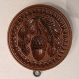 single acorn springerle cookie mold 2266