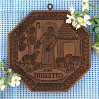 the good shepherd springerle cookie mold german der gutehirt