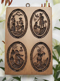 jesus christ easter life springerle cookie mold
