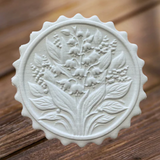 springerle cookie pressed lily of the valley flowers