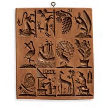 mixed motifs springerle cookie mold